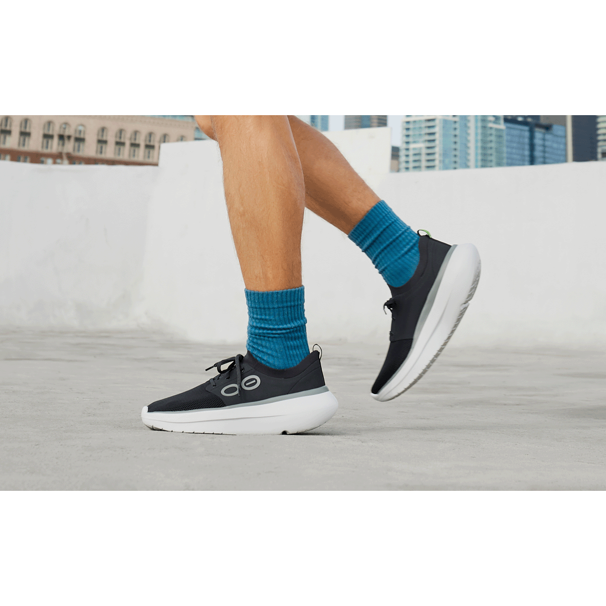 Men's Oomy Stride - White Black - Image 8