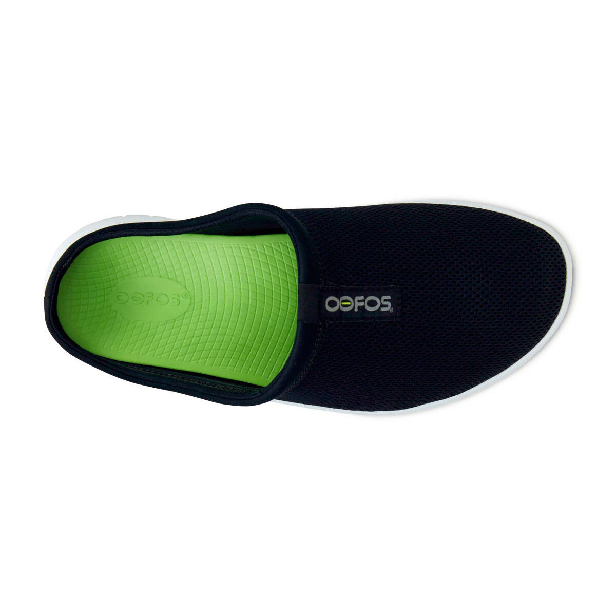 Men's Oocoozie Sport Mule - White Black - Image 6