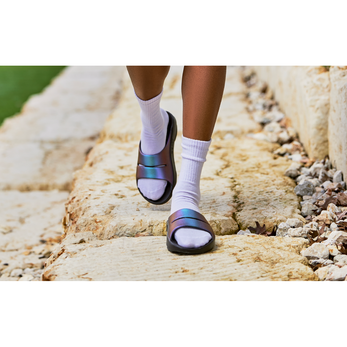 Women's Ooahh Luxe Slide Sandal - Midnight Spectre (Sale) - Image 9