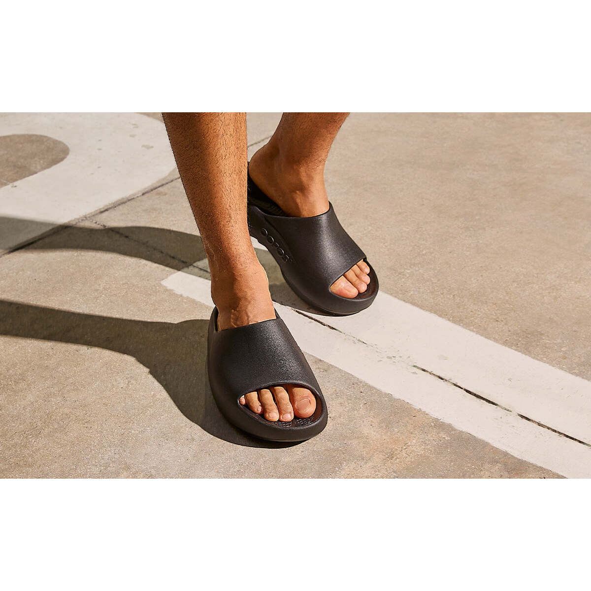 Men's Ooahh Plus Slide Sandal - Black - Image 9