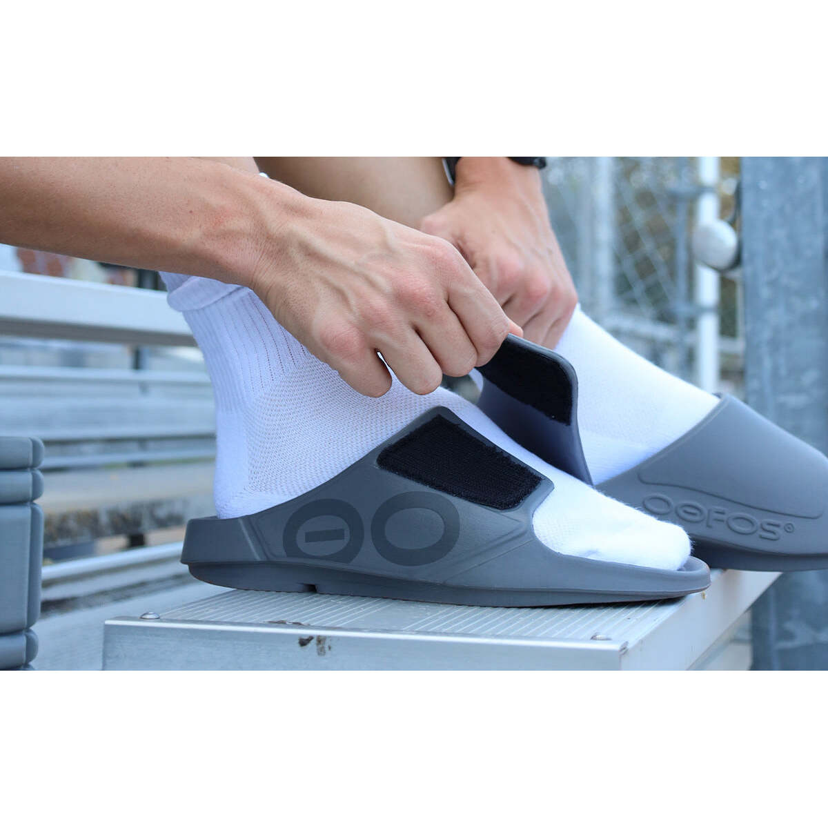 Men's Ooahh Sport Flex Sandal - Slate - Image 8