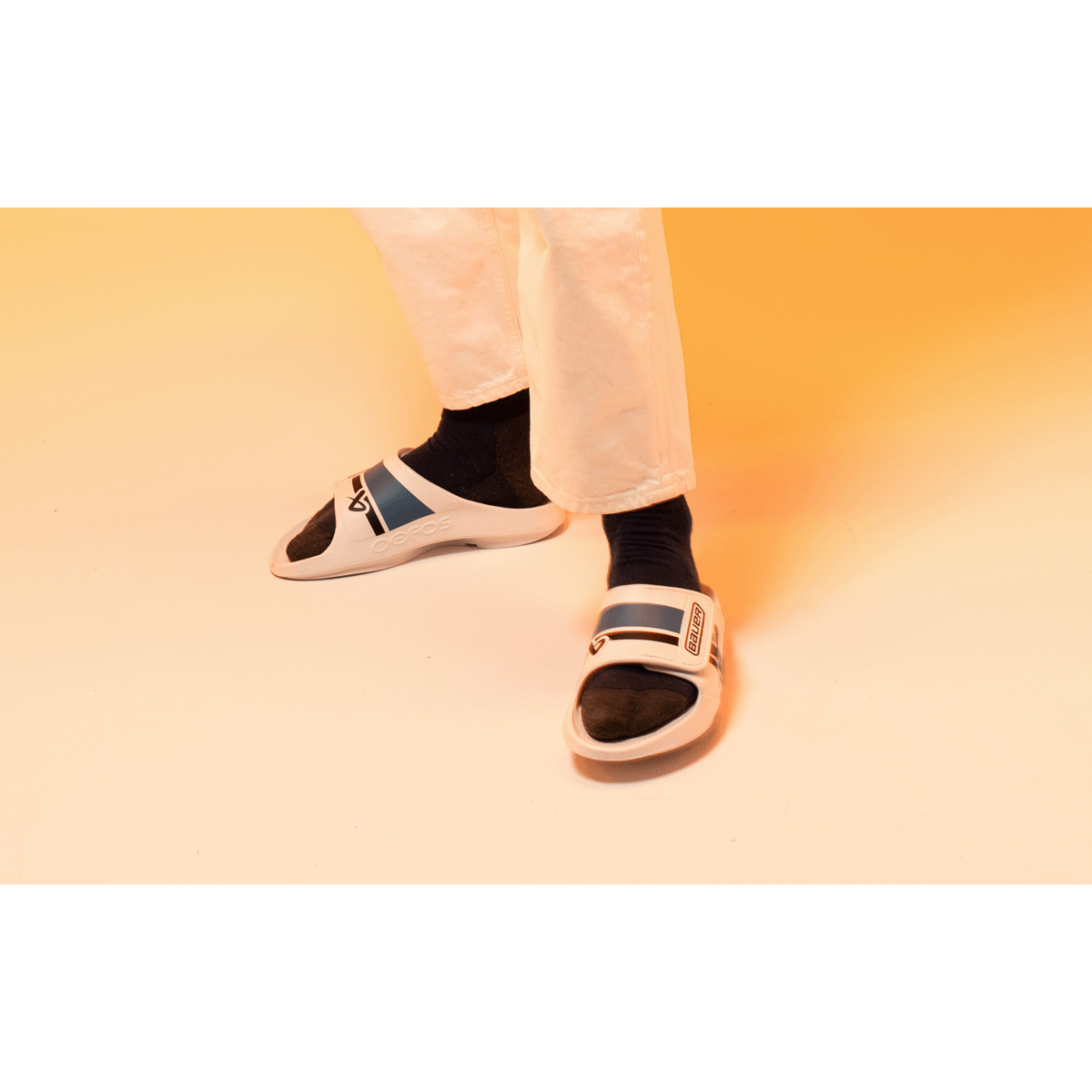 Men's Ooahh Sport Flex Sandal – White - Image 4